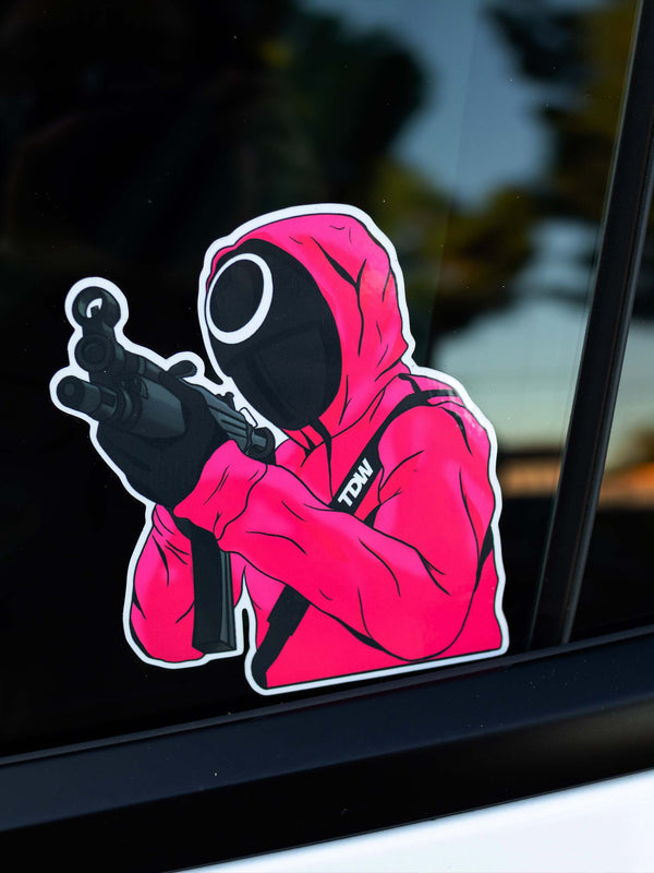 Squid Games Pink Guard Decal