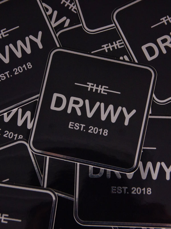 Black Reflective DRVWY Decal